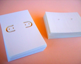 Earring cards, post earring cards, set of 60, lever back and post, printed jewelry cards