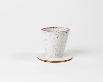 White Speckled Pour-Over Dripper