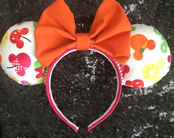 Summertime Fruit Bright Minnie / Mickey Mouse Ears