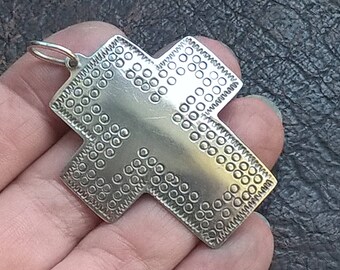 Vintage MEXICO 925 sterling Silver Large cross