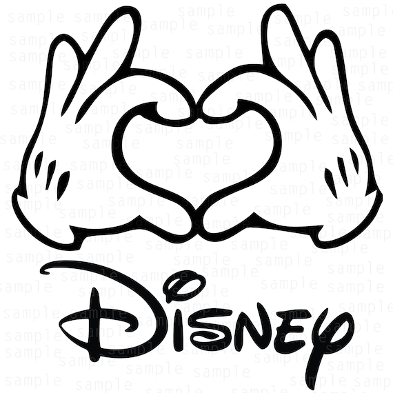 Download Hands Mickey Disney Hearts SVG Mickey svg download files