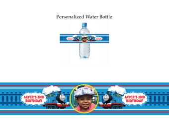 Thomas The Train water bottle label
