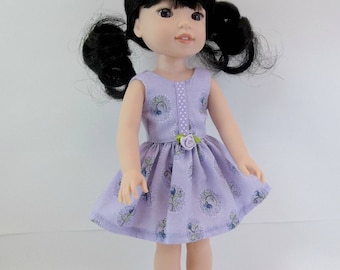 Doll Dress for 14.5" Doll Lilac Sleeveless Dress Fits Wellie Wishers and Similar Dolls