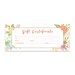 Flower Gift Certificate Gift Certificate Template Gift