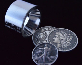One 1.3" x 1.4" @ 17 degrees Universal Reduction/Folding Die Stainless Steel