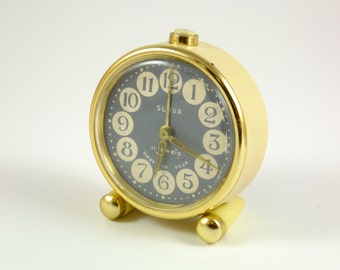 WORKING !!! Vintage Russian Mechanical Alarm Clock Slava from Soviet Union Period CCCP