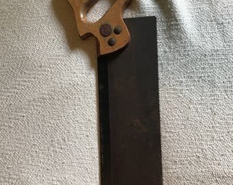 Warranted Superior vintage miter saw hand saw very cool and nice