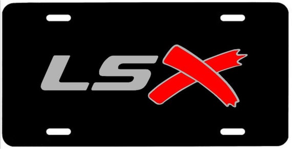 vector logo 7 trans plate LSX vanity license ls1 trans am ls2 tag metal ls6