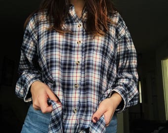 Eddie Bauer Flannel Button Up Shirt