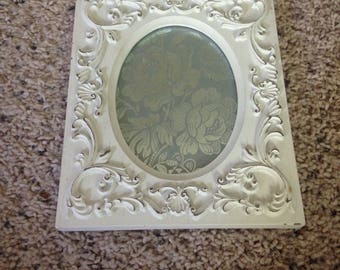 4x6 heavy shabby chic frame white