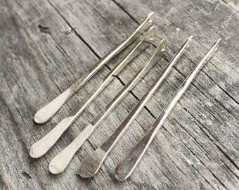 Sterling Silver Paddle Finding Earring Component Sterling Silver Handmade USA