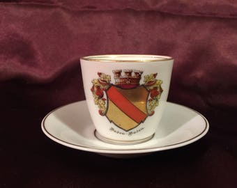Baensch Lettin mocha cup and saucer set