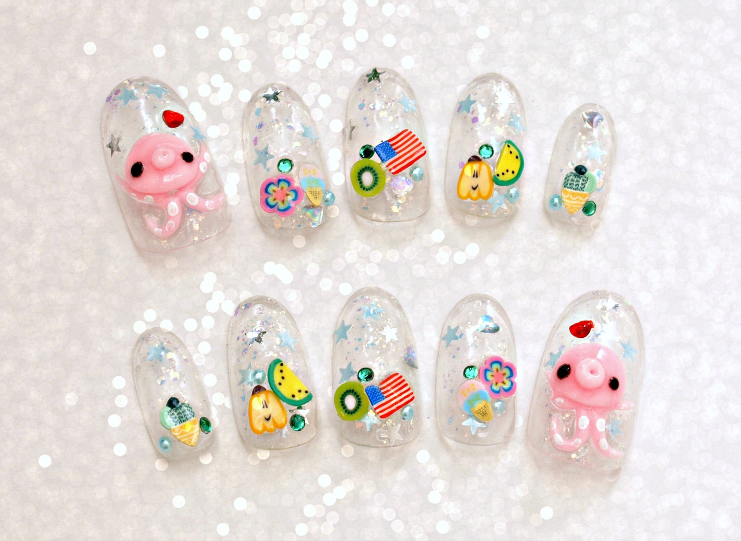 3d Cartoon Nail Art