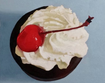 Chocolate Tart oil painting