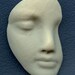 Face Profile, Faux Stone Gray Polymer Clay Face Shard AMGSH