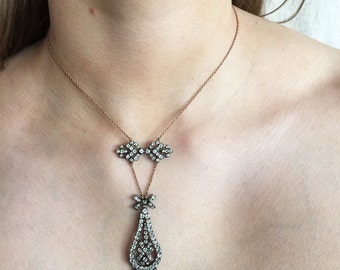 Edwardian Paste Necklace In Original Box