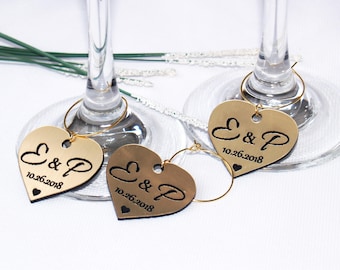 Wedding wine charms | Etsy Wedding wine charms | Etsy