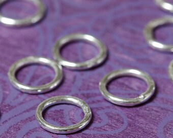 Sterling Silver Closed Jumprings 7mm 19 gauge - Select Pack Size
