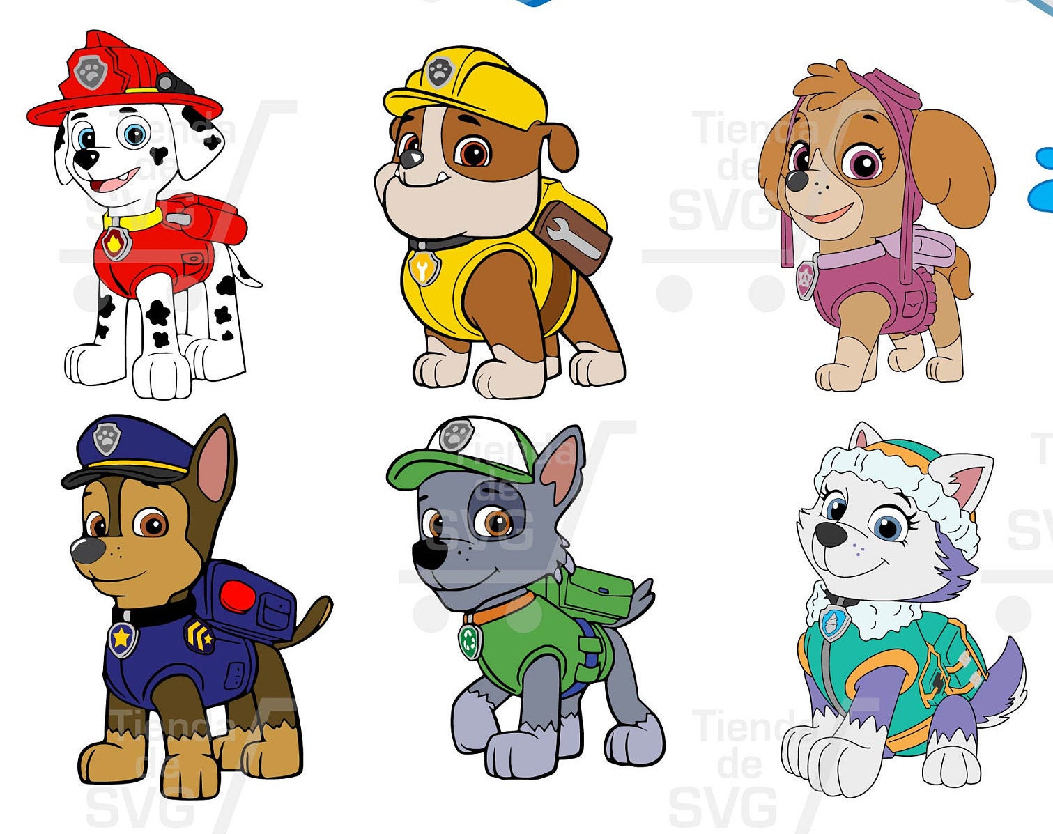 PAW PATROL svg, paw patrol escudo svg, patrulla de cachorros svg, Ryder ...