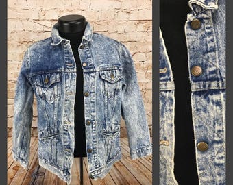 Vintage Men’s Acid Washed Denim Jacket Cascade Blues Jacket Stonewashed Jean Jacket Vintage Jean Jacket