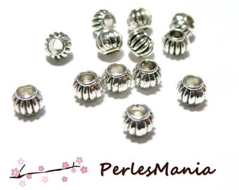 20 beads spacer rondelle STYLE pumpkin 5 by 6MM REF 117 old money, DIY