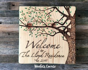 Welcome sign wood-personalized front door welcome sign-welcome Welcome sign wood-personalized front door welcome sign-welcome
