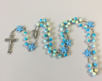 Starfish with glass beads