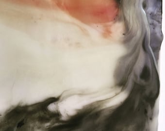 ripples not tsunamis | original encaustic painting