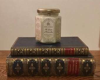 The Gardens of Fontainebleau: Blackberry, Freesia & Pear - Literature Lover Natural Scented Soy Candle - Outlander - Diana Gabaldon