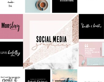 Social Media Graphics Bundle for the Girlboss!