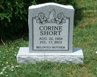 Cemetery Headstone- granite- 479.00 plus shipping multiple engraving options