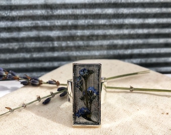 Forget me not ring (rectangle)