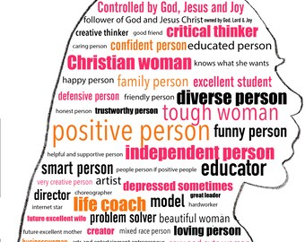 Side View of Joy Word Art 1