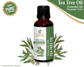 100% Pure Natural Tea Tree Essential Oil - Sheer Essence - Therapeutic Grade Tea Tree Oil 5ml To 500ml Free Shipping Worldwide