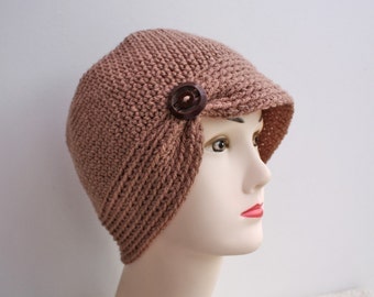 PATTERN - Crochet Modern Twist Flapper - Free International Shipping