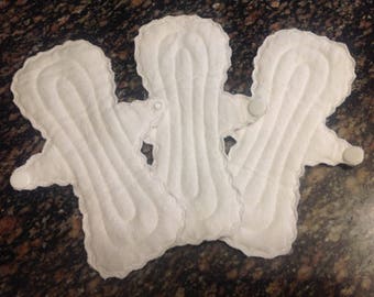 3 PACK {6.5 inch - Cloth Panty Liners with PUL Backing}