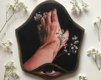 Filler-Flower (III) Archival Print Mounted to Wood