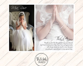 Communion Thank You Card , Communion Picture Thank You, First Holy Communion Picture Thank You, DIY Communion Printable, Communion Picture