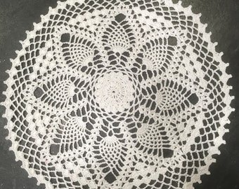 Hand Crocheted Pineapple Delight Doily