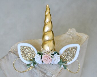 Unicorn headband, unicorn birthday, newborn unicorn, baby unicorn headband, adult unicorn headband, unicorn first birthday headband, flower