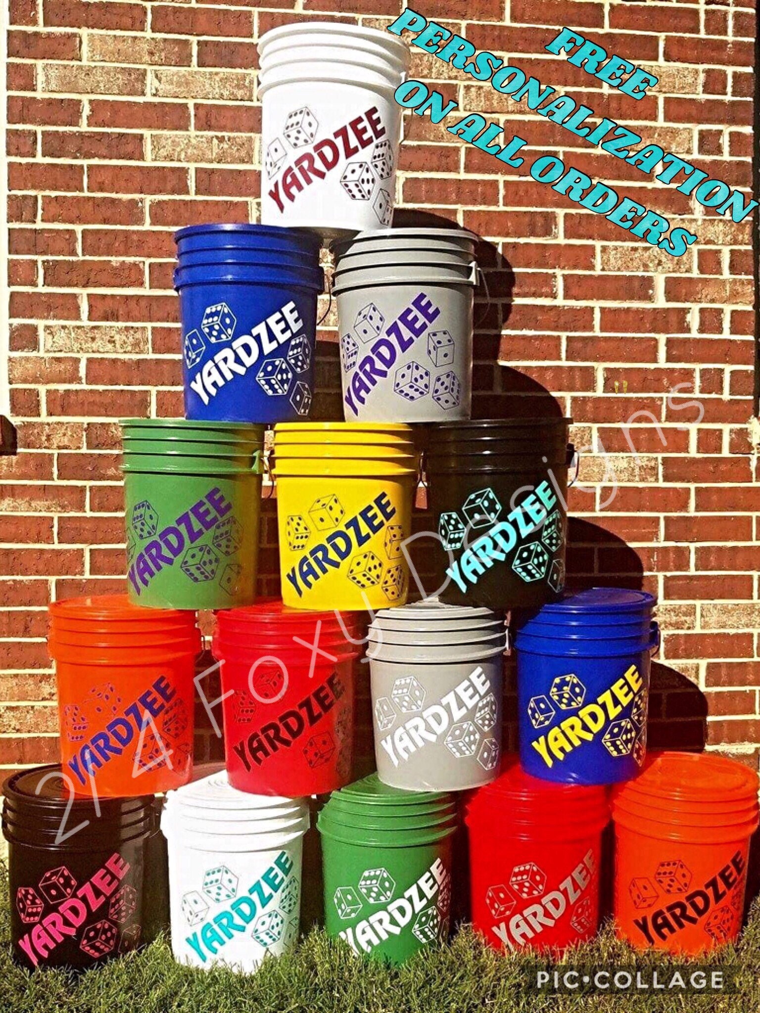 Download Yardzee Bucket ONLY / Yardzee Yard Game / Yahtzee