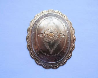 Solid Raw brass concho #Sal8439