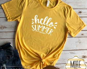 Hello Summer, Summer Shirt, Teacher Shirt, Womens Summer Shirts, Hello Summer Shirt, Womens Summer Tshirt, Teacher Shirts, Summer Tshirt