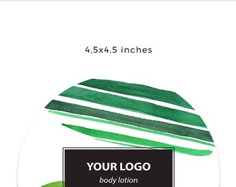 SOAP LABEL DESIGN Cosmetic label custom soap labels soap packaging watercolor packaging packaging template soap label template custom label
