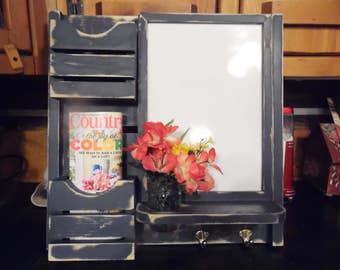 Ready--To--Ship---Message Board--Dry erse Board--Mail holders--Mason Jar --Message Center
