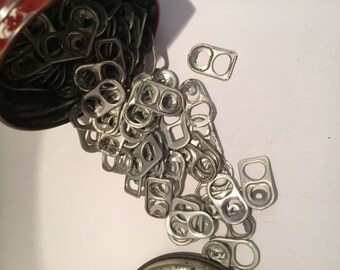 Pop tops from soda cans for crafting