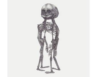 13" x 17" Limited Edition Giclee Print of Original Illustration "Closer"