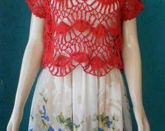 Boho Crochet Women Lace Blouse