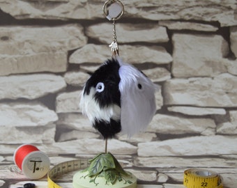 Jeff the Mini Monster fur keyring