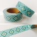 Aqua Gold Foil Diamonds Washi Tape
